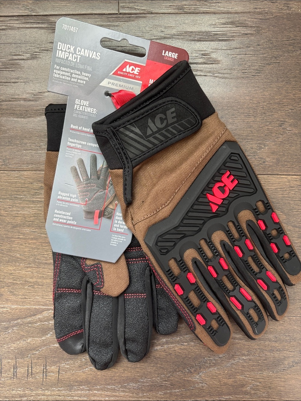 Ace Duck Canvas impact maximum protection touchscreen,rugged abrasion palm,work
